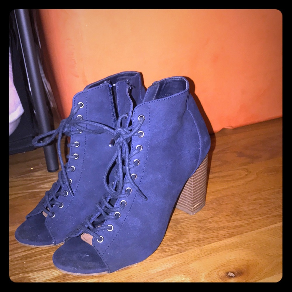 Vegan leather booties